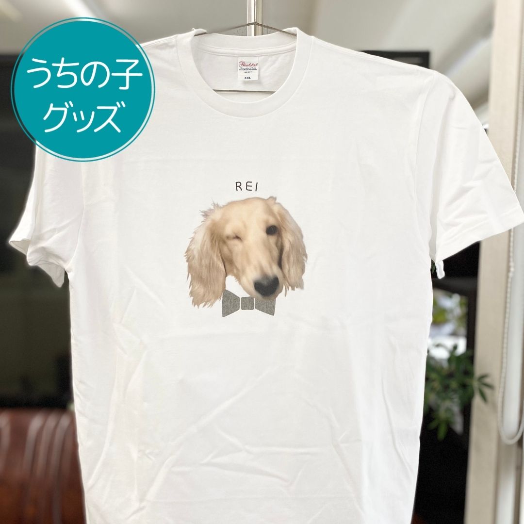 注文商品のご紹介 – おめかしペットフェイス白Tシャツ