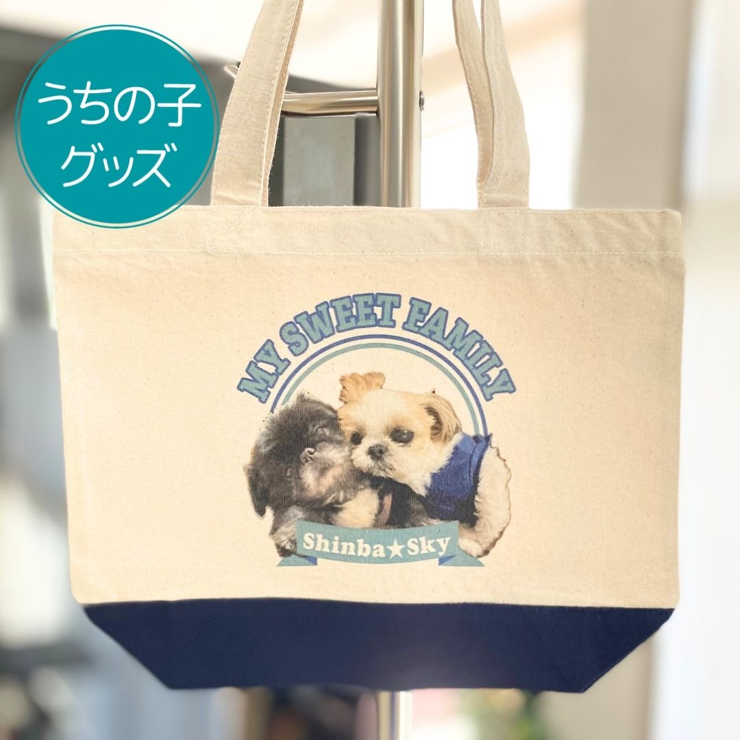 注文商品のご紹介 – カレッジ風ペットフェイストート